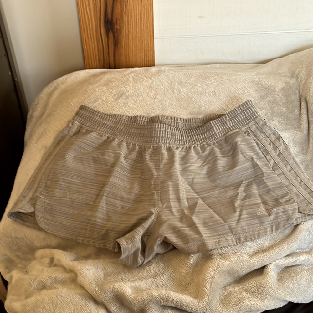 Women’s gray Adidas work out shorts